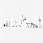 Köln Skyline Vorlage Neu Köln Skyline Wandtattoo Wandaufkleber Skyline Kunst