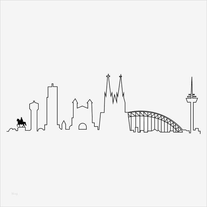 Köln Skyline Vorlage Neu Köln Skyline Wandtattoo Wandaufkleber Skyline Kunst