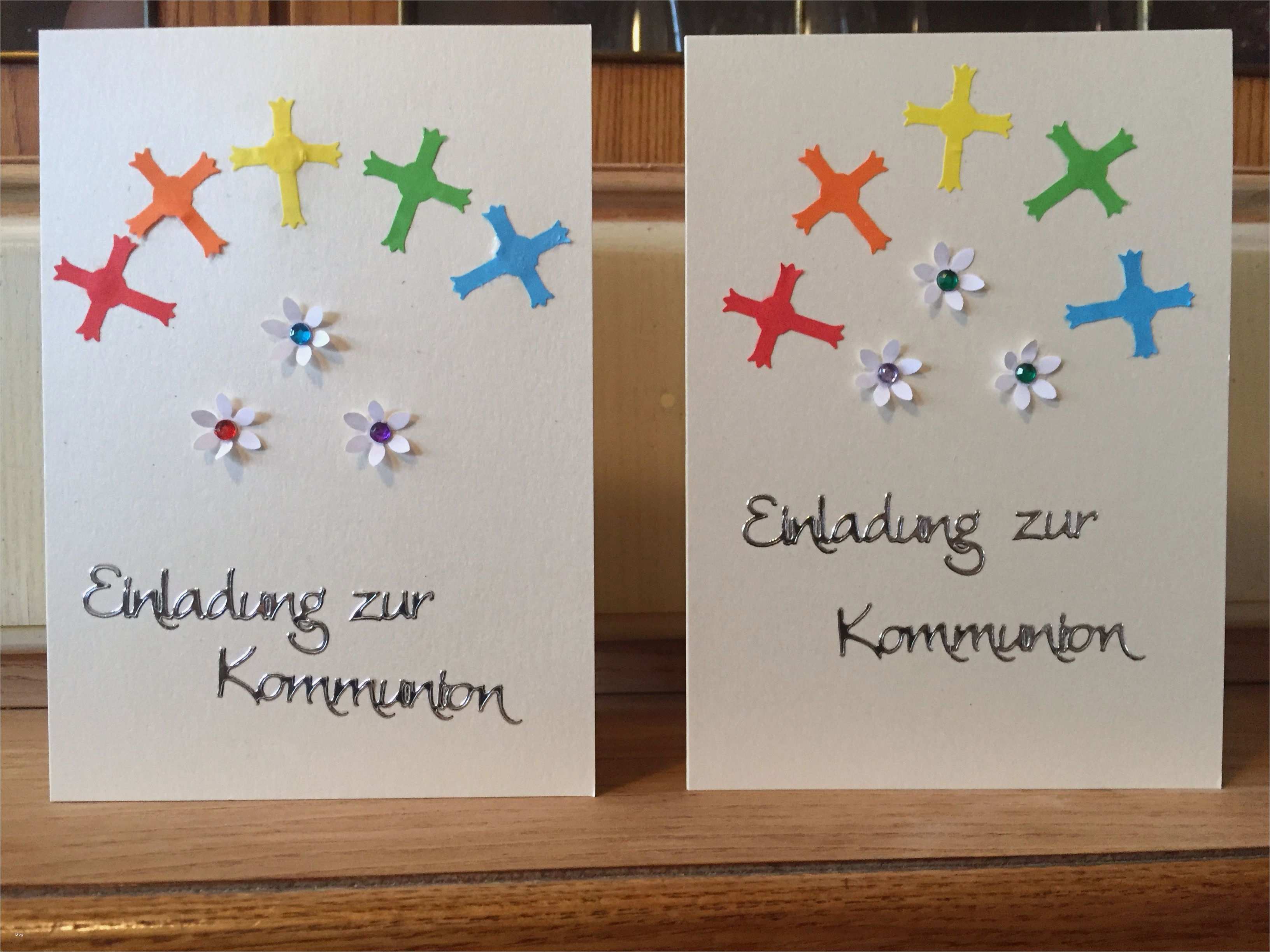 Kommunion Einladungen Selber Basteln Vorlagen Einzigartig Kommunion Einladungskarten