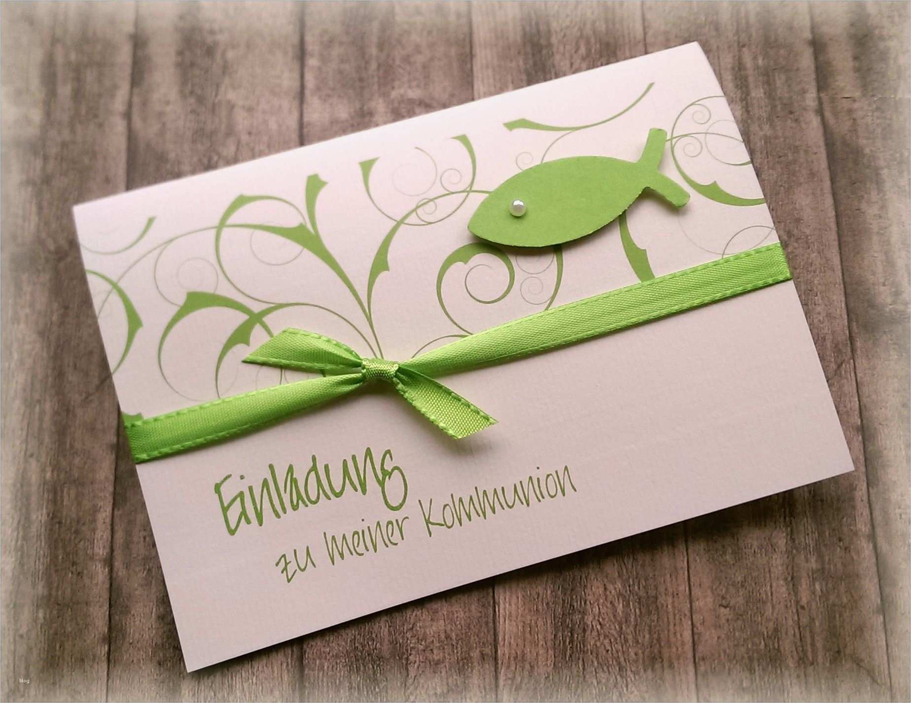 Kommunion Einladungen Selber Basteln Vorlagen Wunderbar Kommunion Einladungskarten