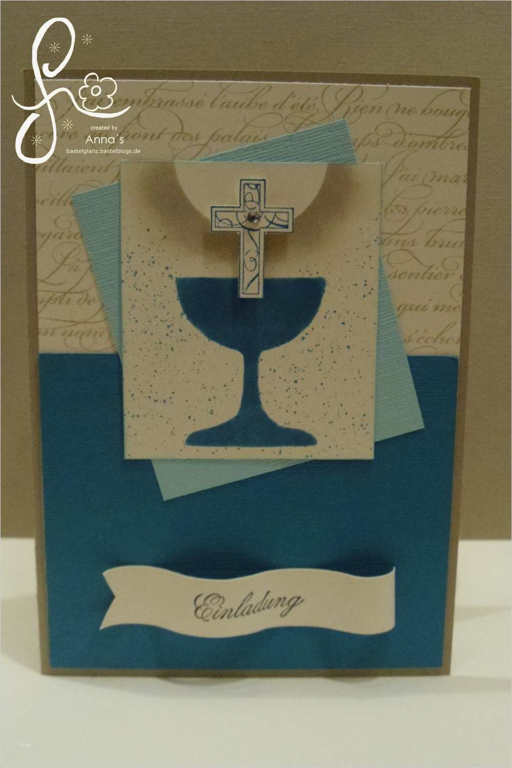 Kommunionkarten Selber Basteln Vorlagen Elegant Kommunion Konfirmation Annas Bastelglanz