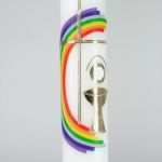 Kommunionkerze Selbst Gestalten Vorlage Elegant Kommunionkerze Regenbogen Kreis