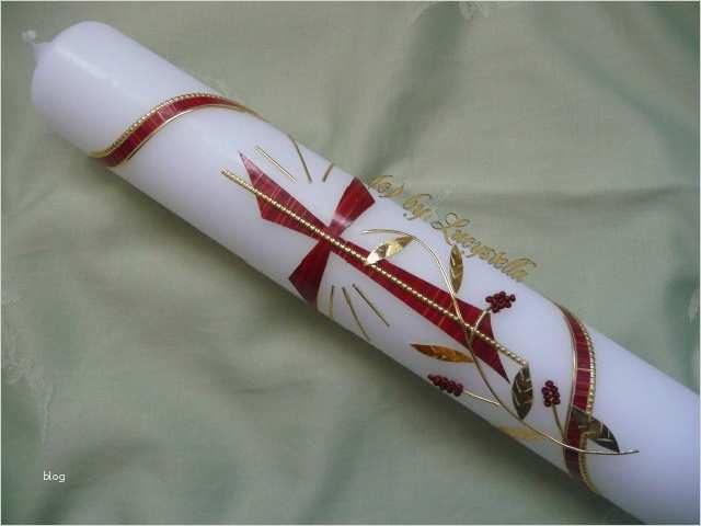 41 Cool Kommunionkerze Vorlagen Vorräte 2 Kommunionkerze Taufkerze Kreuz Ranke rot gold