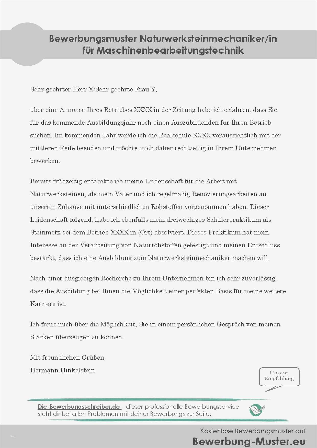 Kompetenzprofil Vorlage Erstaunlich Kostenloses Bewerbungsmuster Naturwerksteinmechaniker In