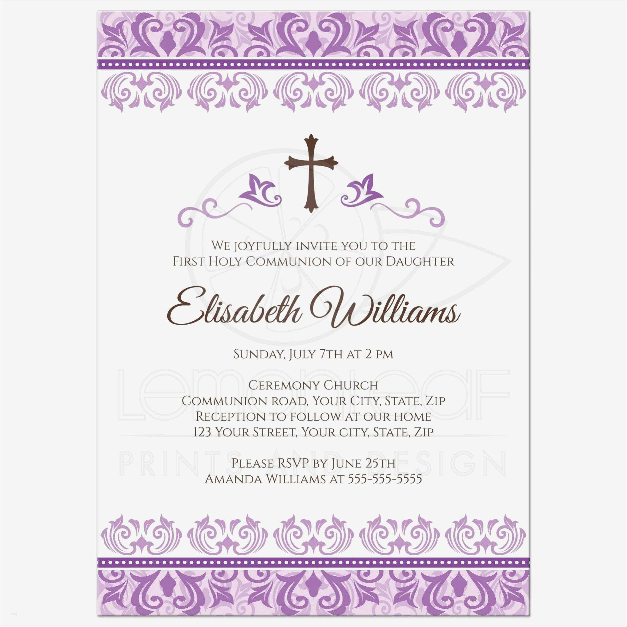 Konfirmation Einladung Vorlage Genial Word Vorlage Einladung Konfirmation Kostenlos