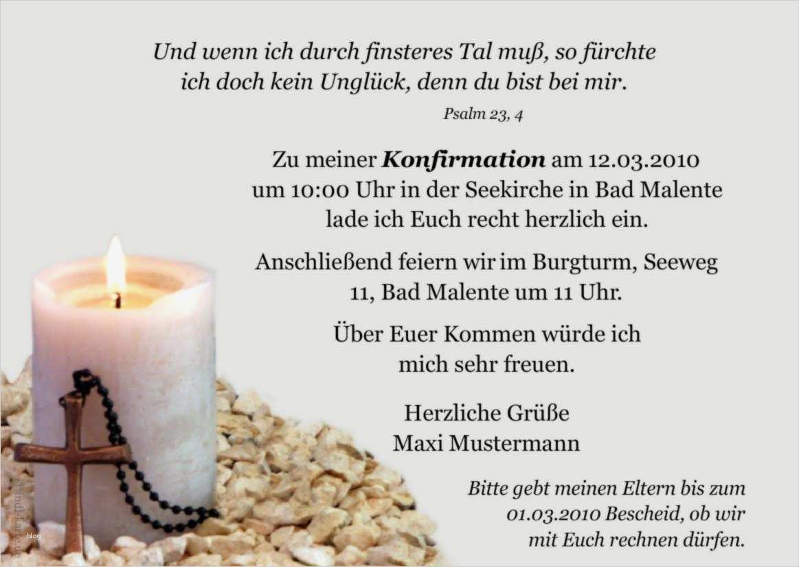 Konfirmation Einladung Vorlage Schön Einladung Taufe Text
