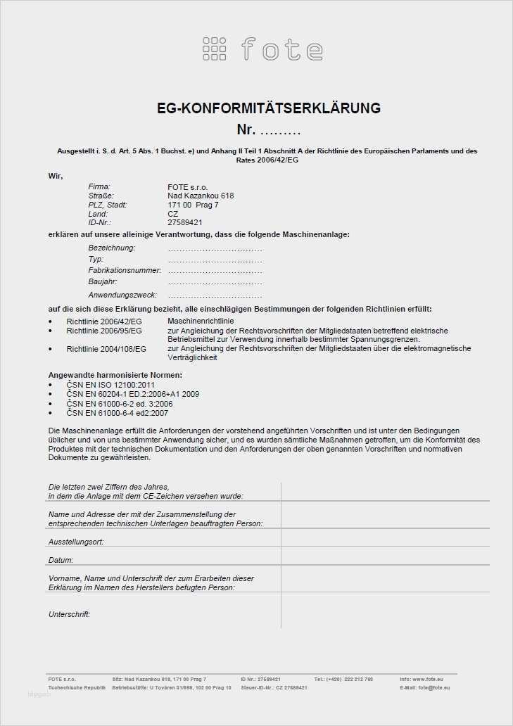 Konformitätserklärung Reach Vorlage Großartig Konformitätserklärung Reach Vorlage Süß Großzügig