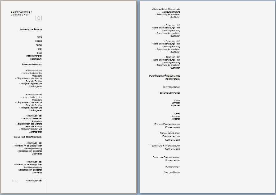 Kontaktformular Vorlage Best Of Kostenlose Lebenslaufvorlagen Zum Herunterladen Fice