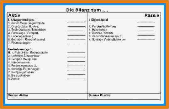 Konten Rechnungswesen Vorlage Fabelhaft 5 Bilanz Vorlage
