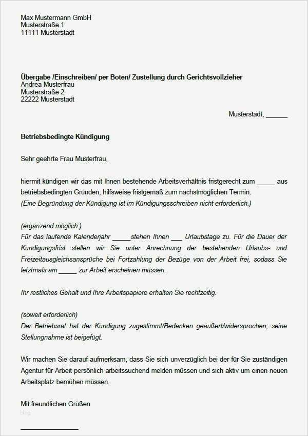 Kooperationsvertrag Vorlage Erstaunlich Betriebsbedingte Kündigung Muster Anhörung Betriebsrat