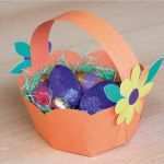 Körbchen Basteln Vorlage Bewundernswert Osterkörbchen Basteln