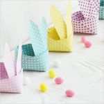 Körbchen Basteln Vorlage Fabelhaft origami Osterhasen Korb Kostenlose Vorlage Als Pdf