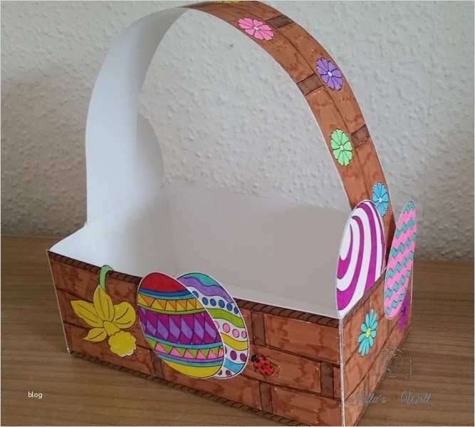 Körbchen Basteln Vorlage Wunderbar Osterkörbchen Chaoshoch4