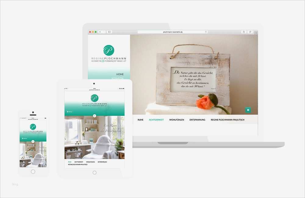 Kosmetik Homepage Vorlagen Genial Regine Plochmann Kosmetik Konzeptonline