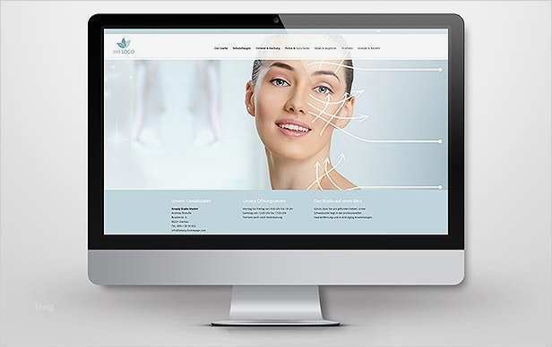 Kosmetik Homepage Vorlagen Schön Beauty Homepage Premium Webseiten Für Ihr Studio
