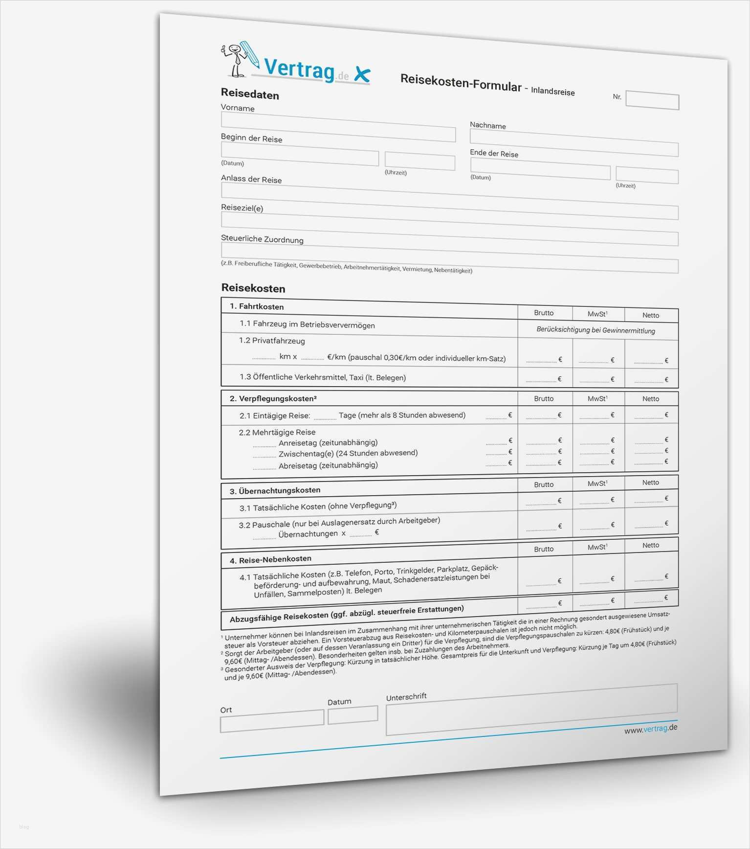 Kostenerstattung Krankenkasse Vorlage Süß Gemütlich Reisekostenerstattung formular Vorlage Bilder
