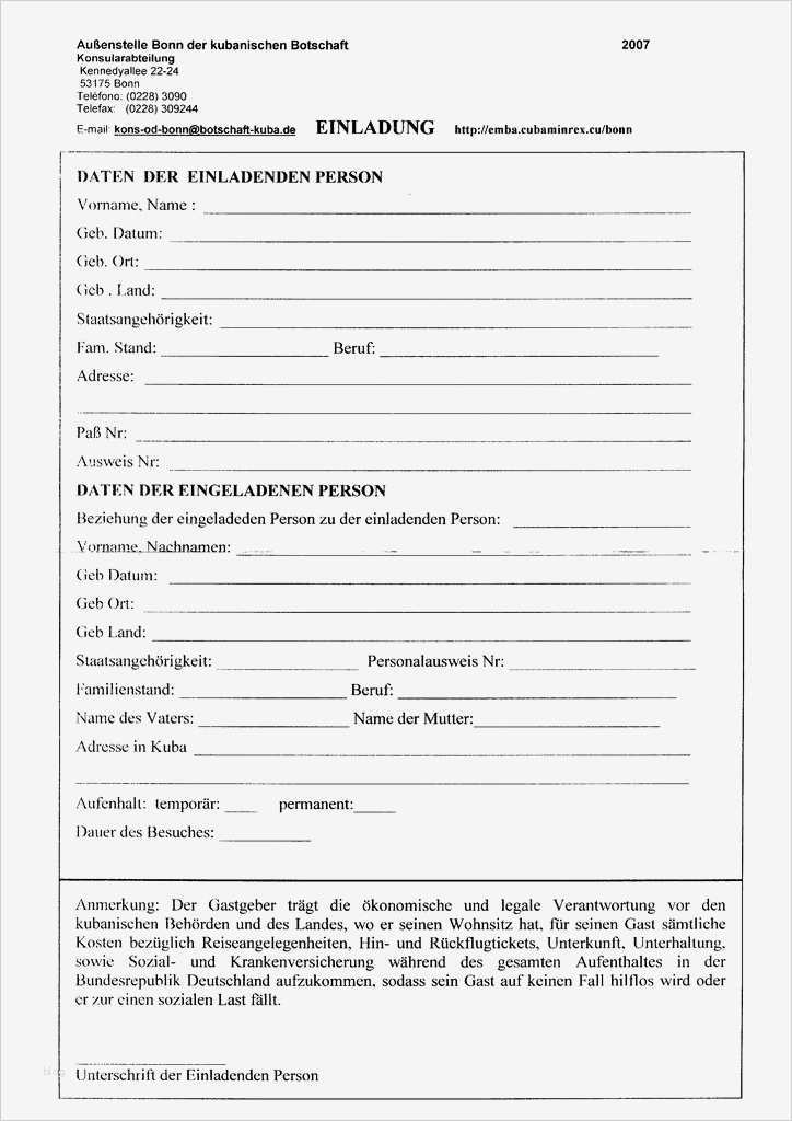 Cuba Forum Einladungsschreiben