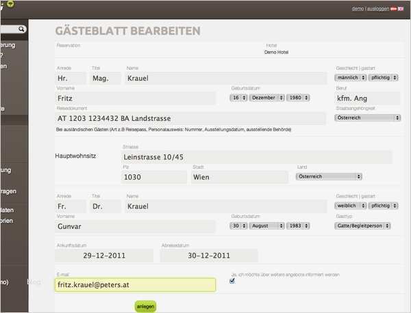 Kostenübernahme Vorlage Hotel Luxus Das Elektronische Gästeblatt Nur Ein Einfaches formular