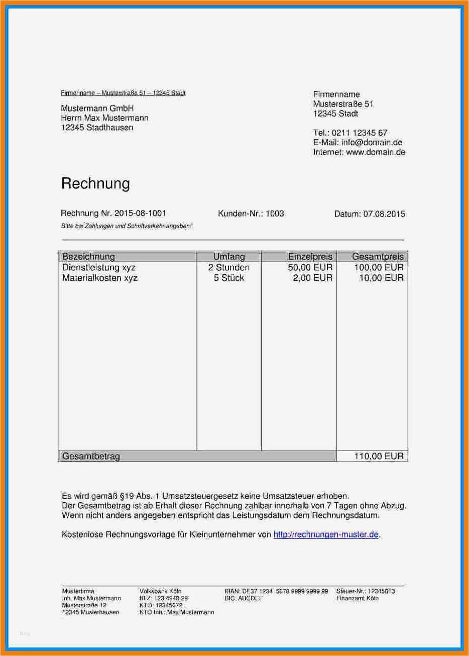 Kostenübernahmeerklärung Muster Vorlage Englisch Gut 6 Proforma Rechnung Englisch