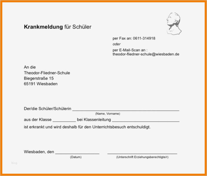 Krankmeldung Schule Vorlage Luxus 12 Krankmeldung Schule