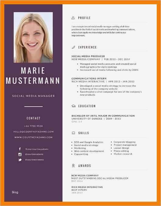 Kreativer Lebenslauf Vorlage Bewundernswert 10 Lebenslauf Kreativ