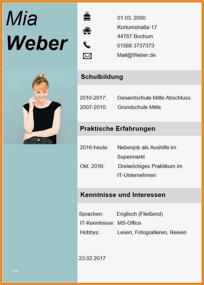 Kreativer Lebenslauf Vorlage Elegant 5 Lebenslauf Kreativ