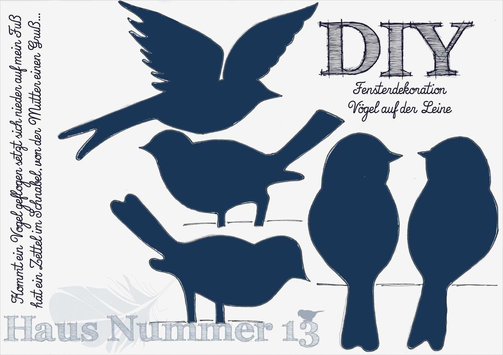 Kreidestift Vorlagen Best Of Diy Kommt Ein Vogel Geflogen Fensterdeko Für Den