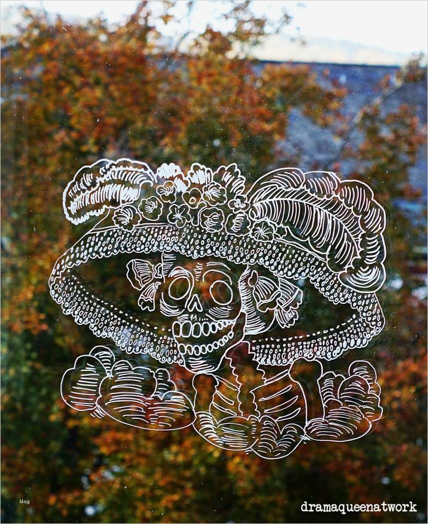 Kreidestift Vorlagen Schön Dia De Los Muertos Fensterbild Mit Kreidestift