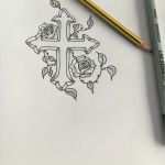 Kreuz Motive Vorlagen Inspiration Kreuz Rosen Vorlage