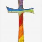 Kreuz Motive Vorlagen Schön Kreuz 16cm Regenbogenfarben
