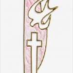Kreuz Motive Vorlagen Süß Wachsmotiv Taufe Taufemblem Mit Kreuz U Taube Rosa Gold