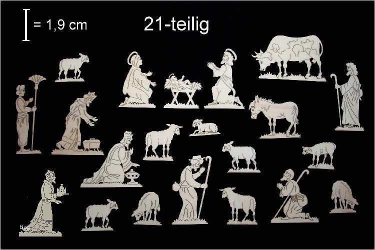 Krippenfiguren Holz Vorlagen Schönste Krippenfiguren Holz 21 Teilig Mini Bis 4cm Zum Basteln