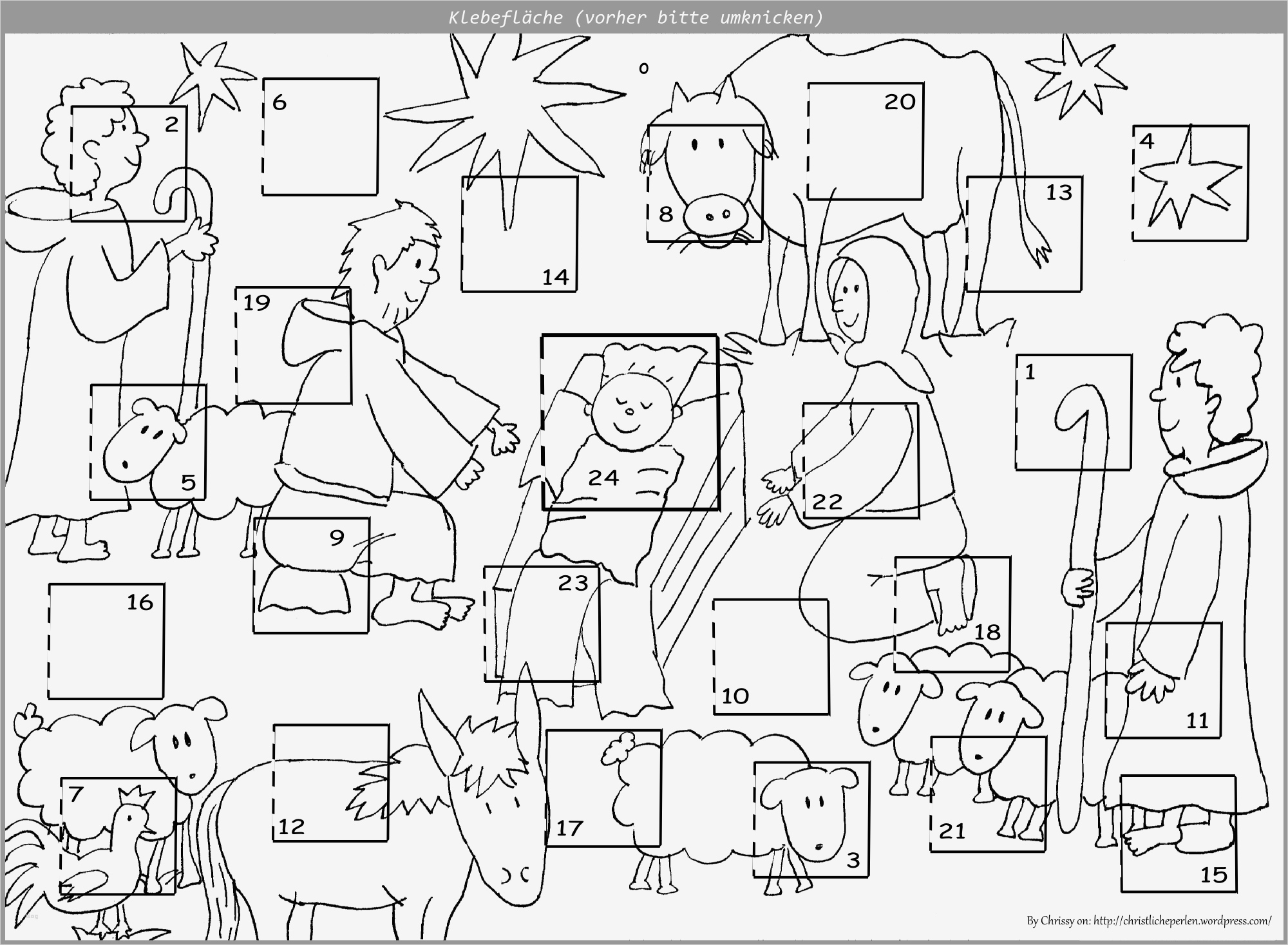 Krippenfiguren Vorlagen Kostenlos Gut Adventskalender Selbst Basteln
