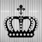 Krone Vorlage Bewundernswert Krone 28cm Lilie Schwarz König Aufkleber Tattoo Auto