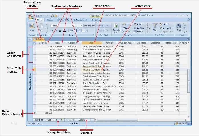 Kundendatenbank Access Vorlage Kostenlos Luxus Das Arbeiten Mit Access Datenbank Tabelle Fice Lernen