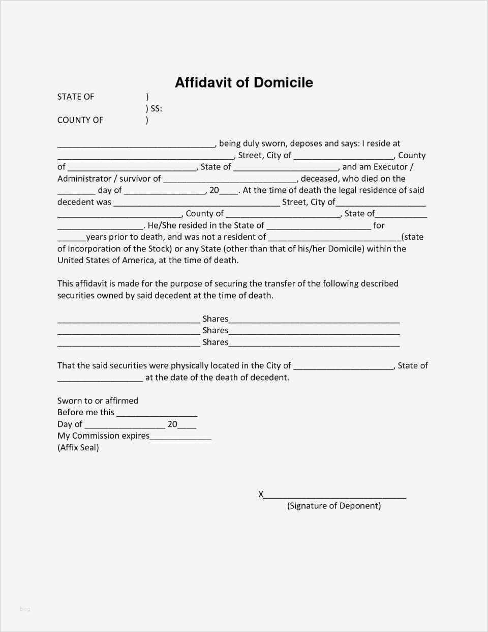 Kundenfeedback Vorlage Luxus I 134 Affidavit Design Templates