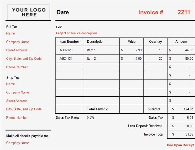 Kundenkartei Vorlage Elegant Rechnung Mit Berechnung Der Gesamtsummen Fice Templates