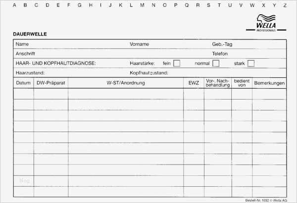 Kundenkartei Vorlage Genial Wella Karteikarten Quer P50