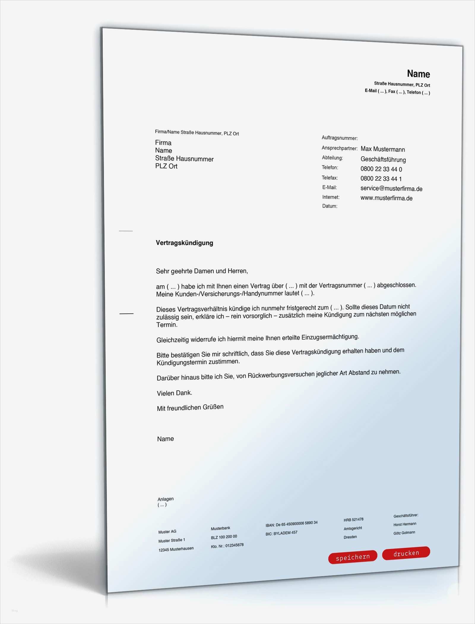 35 Erstaunlich Kündigung Arbeitgeber Vorlage Pdf Bilder 2 Kündigung Mietvertrag Eigenbedarf
