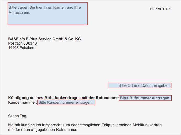 Kündigung Base O2 Vorlage Großartig Base Pdf Kündigungsschreiben Download Chip