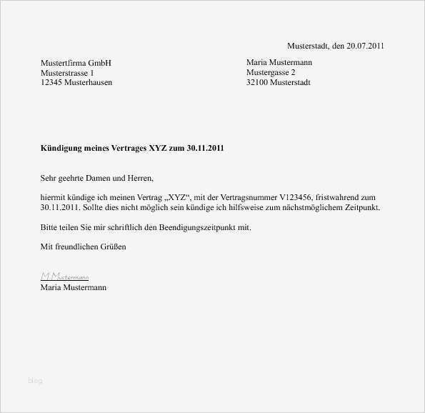 Kündigung Betreuungsvertrag Vorlage Süß Kündigungsschreiben Foto