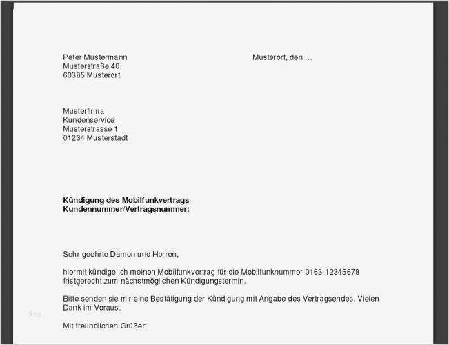 Kündigung Für Handyvertrag Vorlage Erstaunlich Kündigung Handyvertrag Vorlage Download