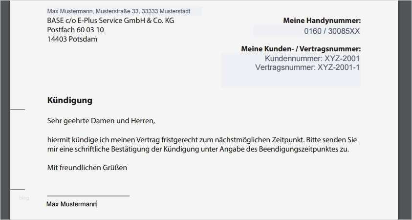 Kündigung Fußballverein Vorlage Kostenlos Wunderbar Base Kündigung Vorlage