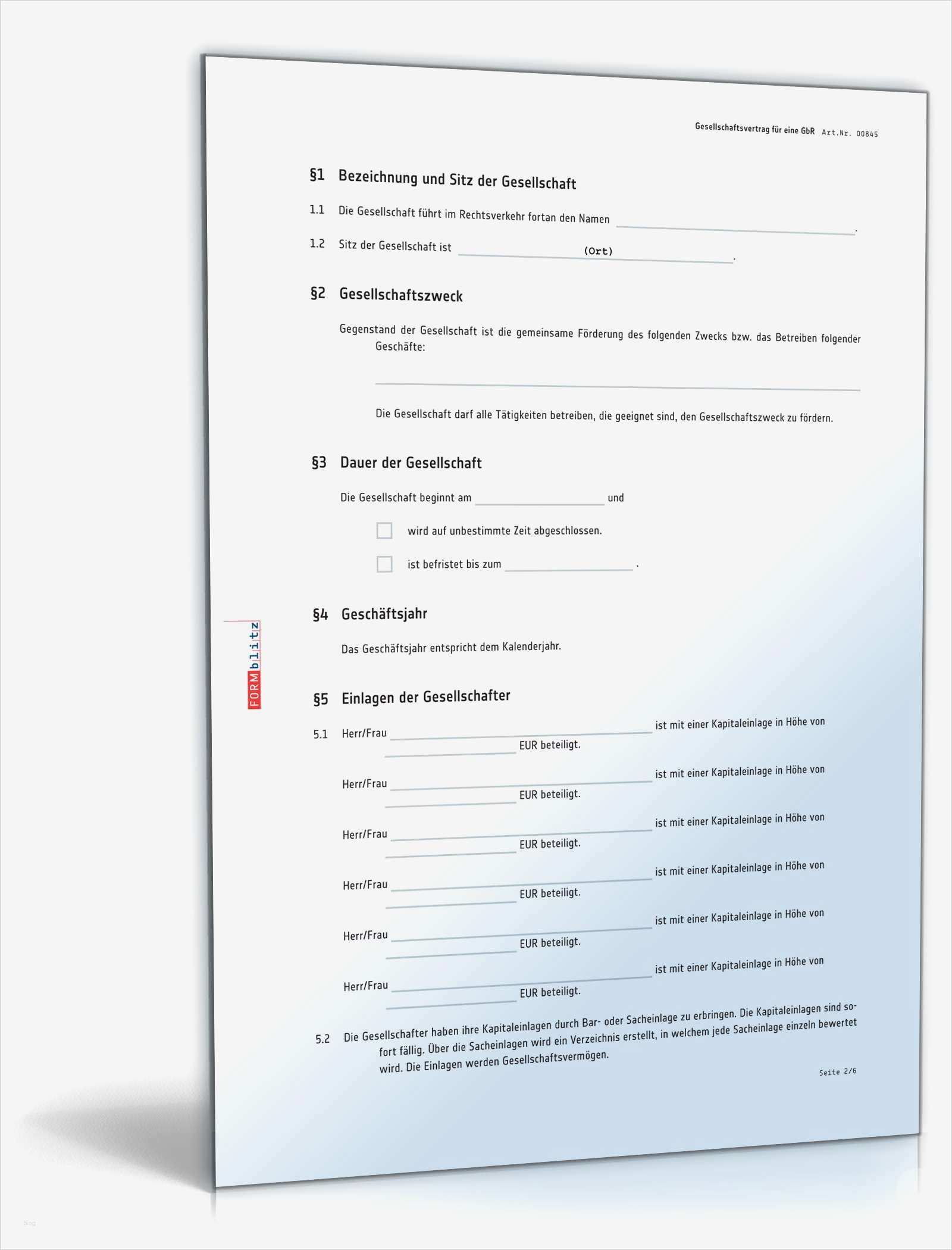 Kündigung Gesellschaftsvertrag Vorlage Einzigartig Gbr Gesellschaftsvertrag