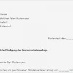 Kündigung Handelsvertretervertrag Vorlage Inspiration Vertragskündigung Handelsvertreter ordentlich Zum Download