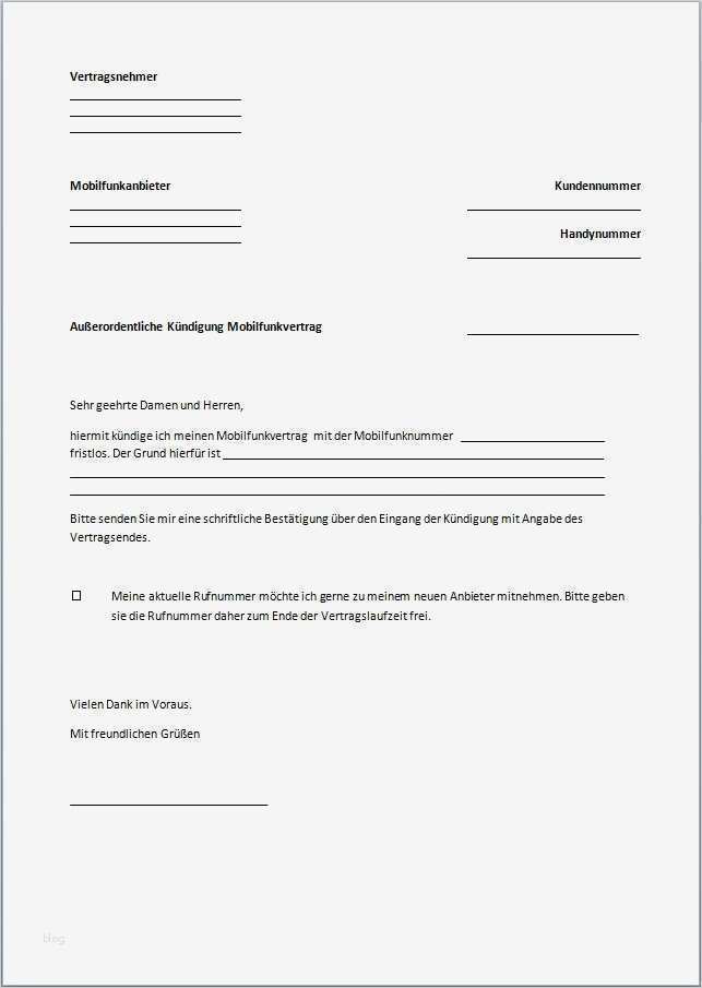 Kündigung Handyvertrag Vorlage Word Gut Kündigung Handyvertrag Vorlage Text Word