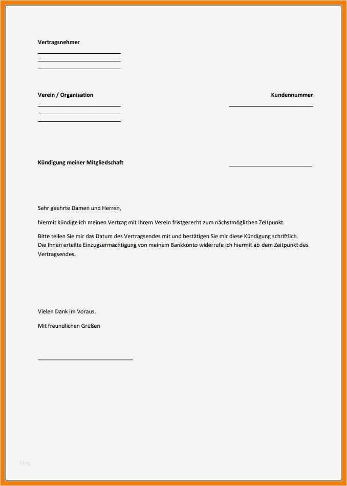 Kündigung Handyvertrag Vorlage Word Schön 12 Kündigung Vorlage Word