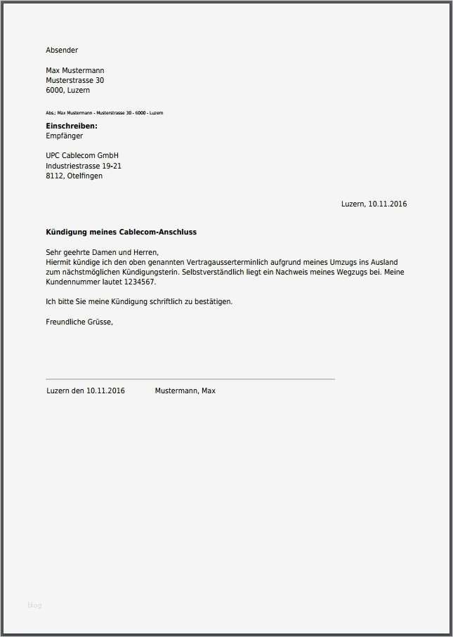 Kündigung Kabel Bw Vorlage Best Of Kündigung Internet Umzug Vorlage – Vorlagen Komplett