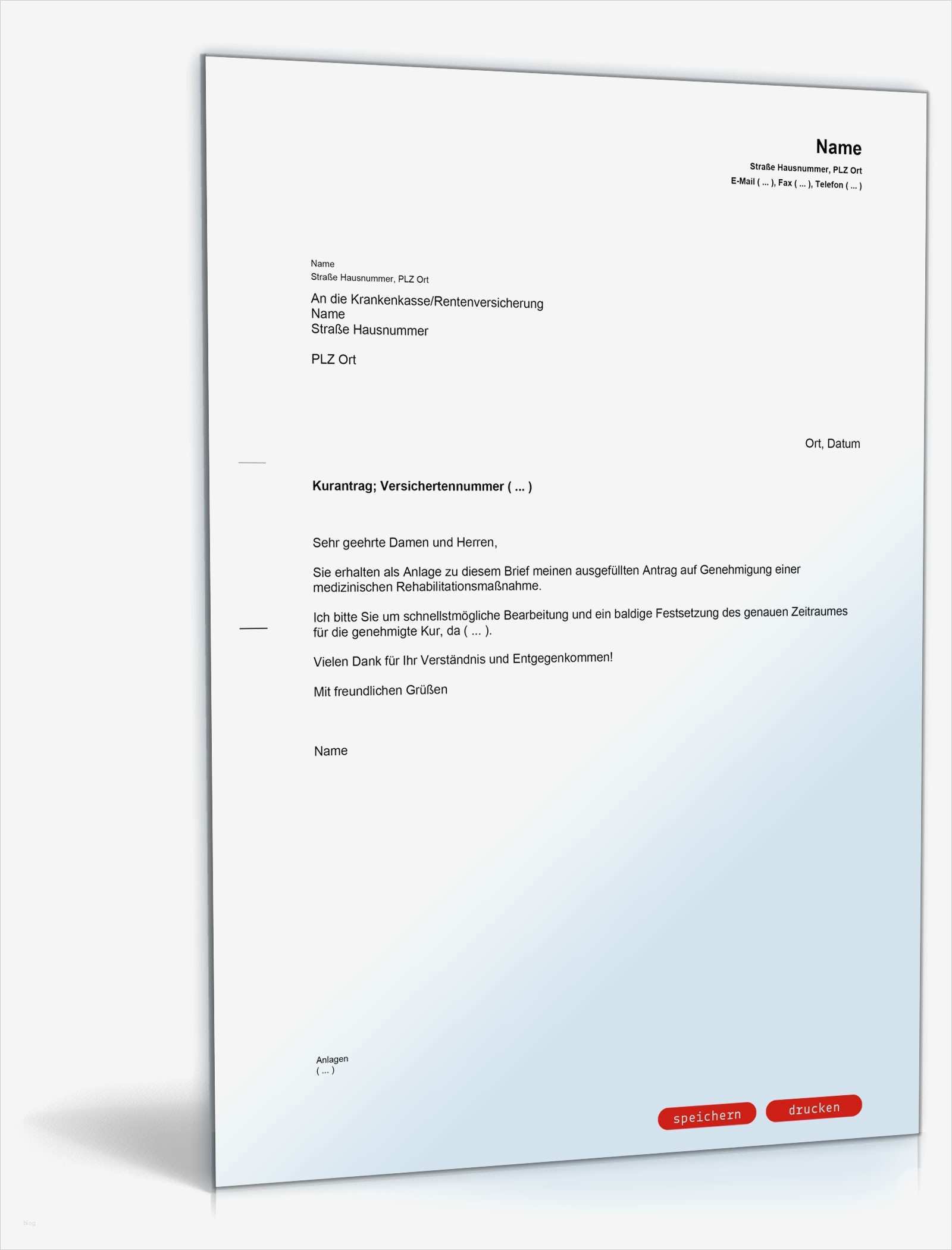 37 Fabelhaft Kündigung Krankenkasse Vorlage Word Abbildung 2 Begleitschreiben Kurantrag bei Krankenversicherung