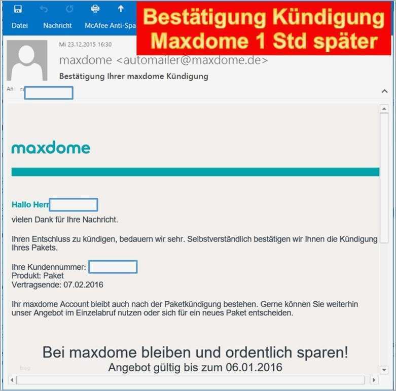 Kündigung Maxdome Vorlage Neu Kündigung Maxdome Vorlage Post Und Fax Codedocu De sonstiges